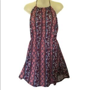 No boundaries jr medium floral halter dress